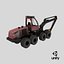 3D model Generic Modern Forestry Harvester - Old