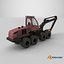 3D model Generic Modern Forestry Harvester - Old
