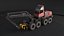 3D model Generic Modern Forestry Harvester - Old
