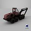 3D model Generic Modern Forestry Harvester - Old