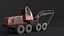 3D model Generic Modern Forestry Harvester - Old