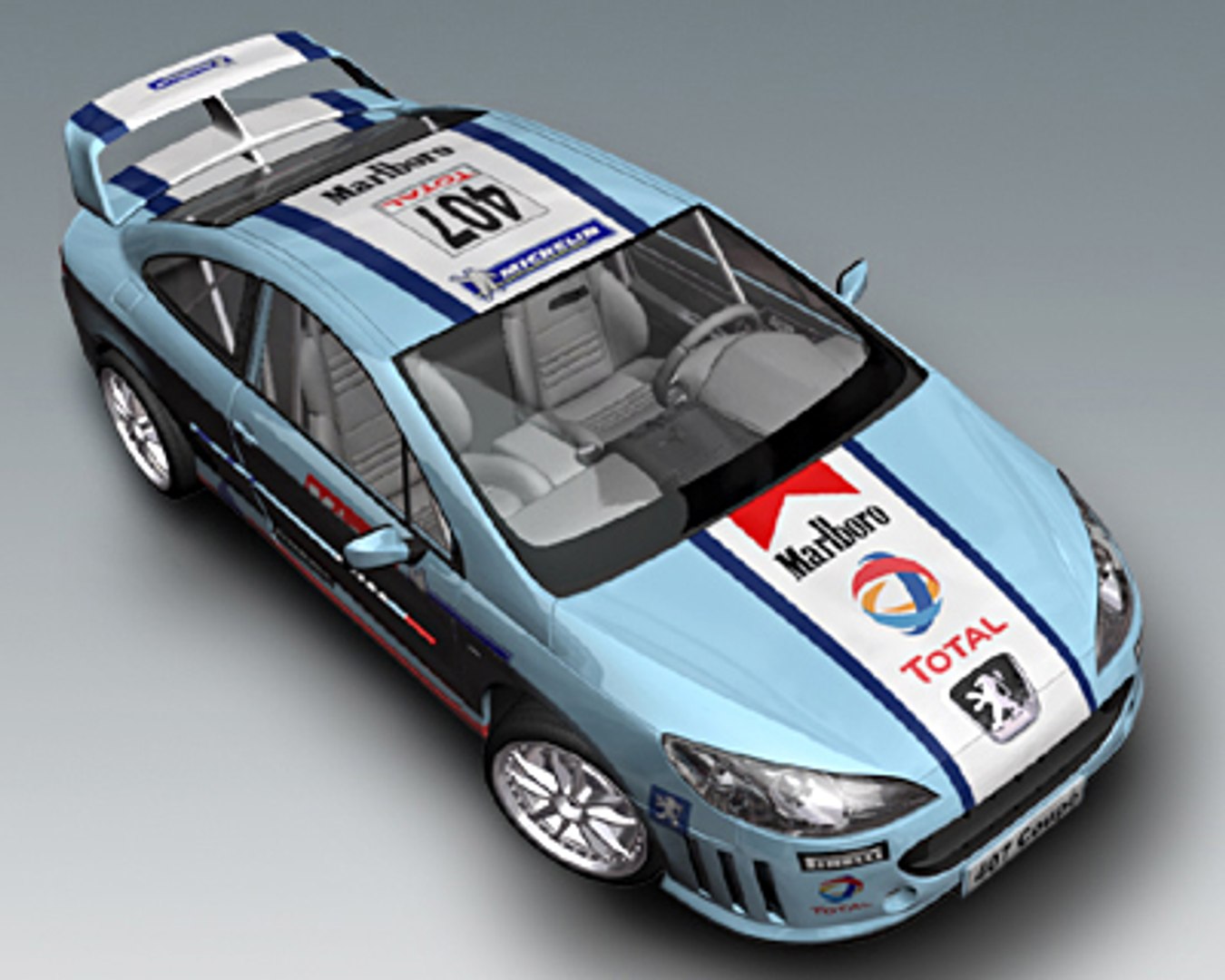 modelo 3d Peugeot 407 Coupé - TurboSquid 703954