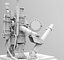 3d steampunk robot model