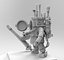3d steampunk robot model