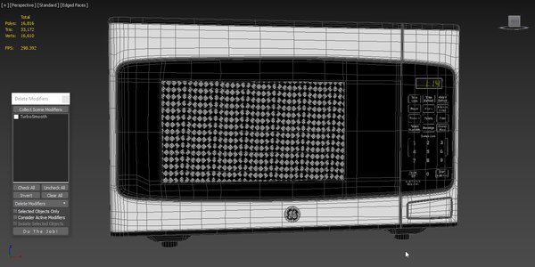 Ge Countertop Microwave Oven Jesp113Spss - 3D Model by 3dxin