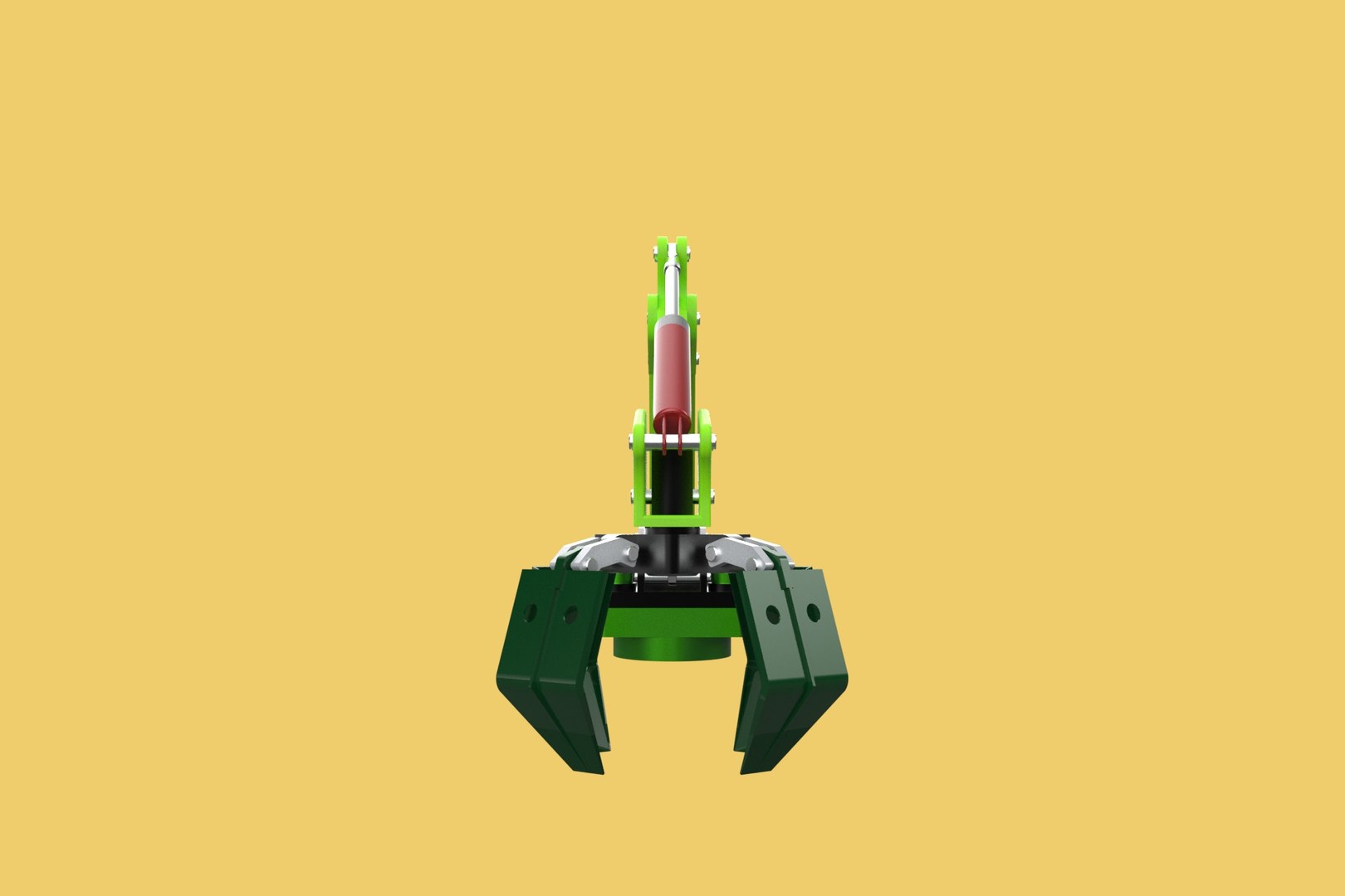LINK HYDRAULIC THUMB KNUCKLE BOOM ARM CRANE LIFTING ATTACHMENT 3D ...