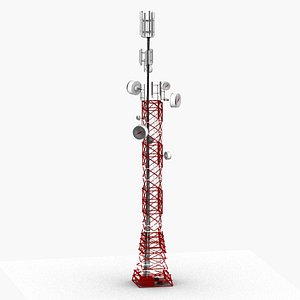 3D model Cell phone tower