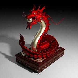 fluffy dragon 3D model