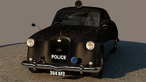 3d model police car wolseley ninety
