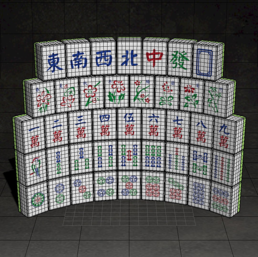 3d Model Mah Jong