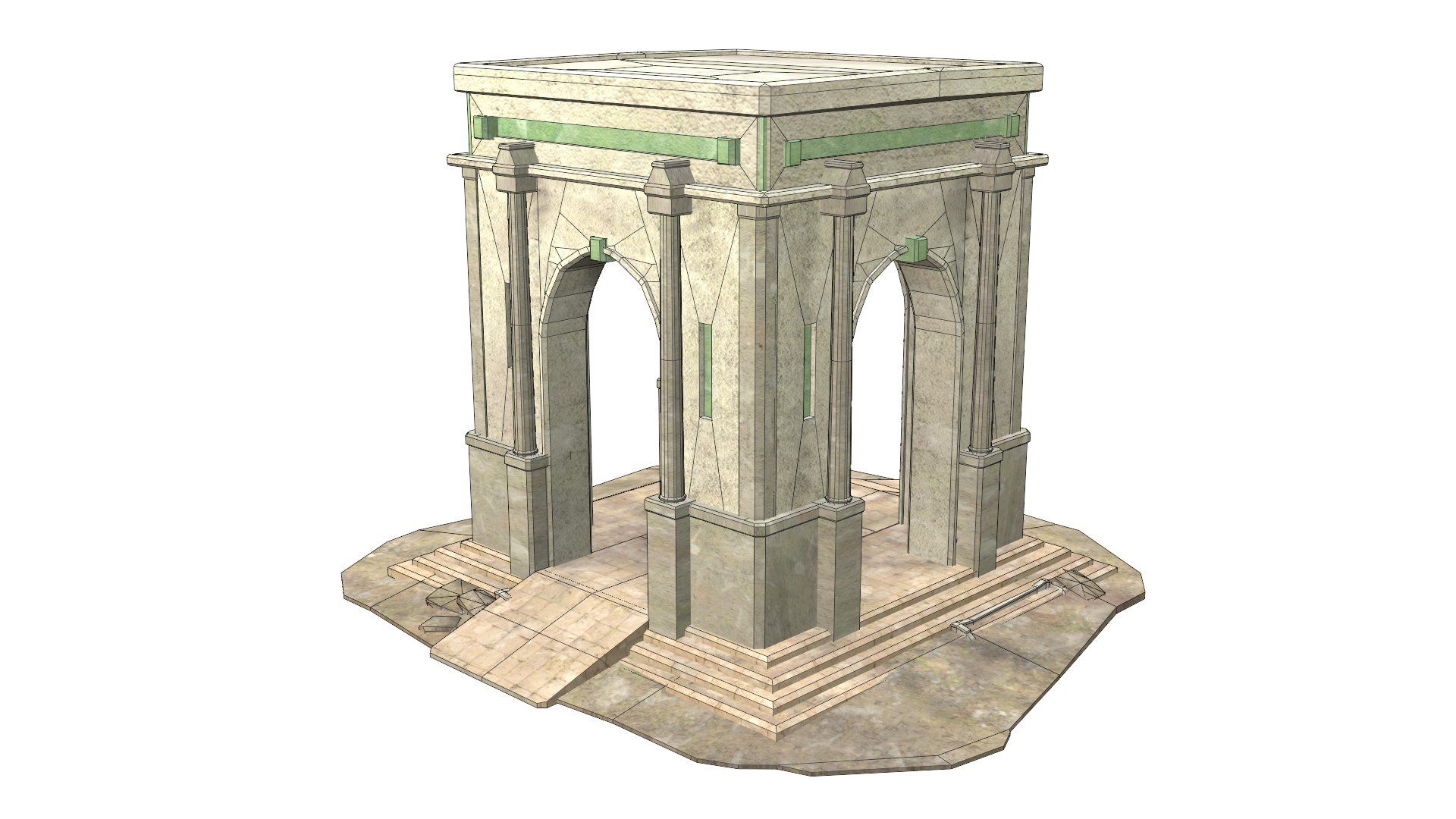 3D roman building - model - TurboSquid 1623217