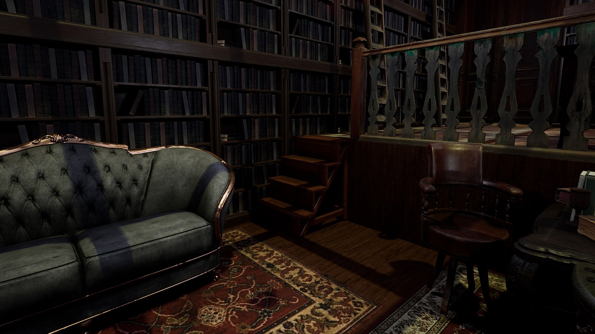 Gothic And Victorian Grand Castle Library 3D - TurboSquid 2375257