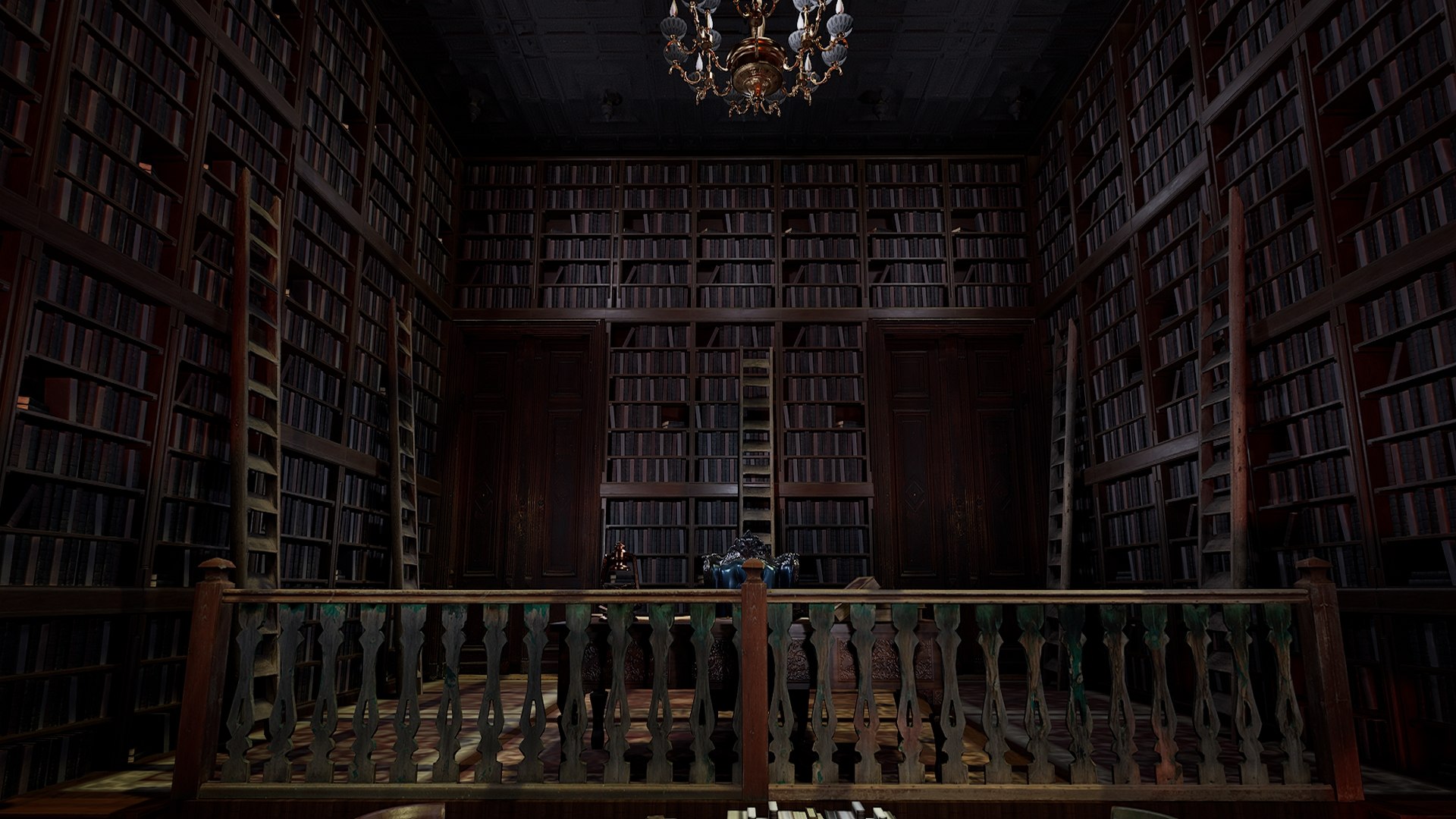 Gothic And Victorian Grand Castle Library 3D - TurboSquid 2375257