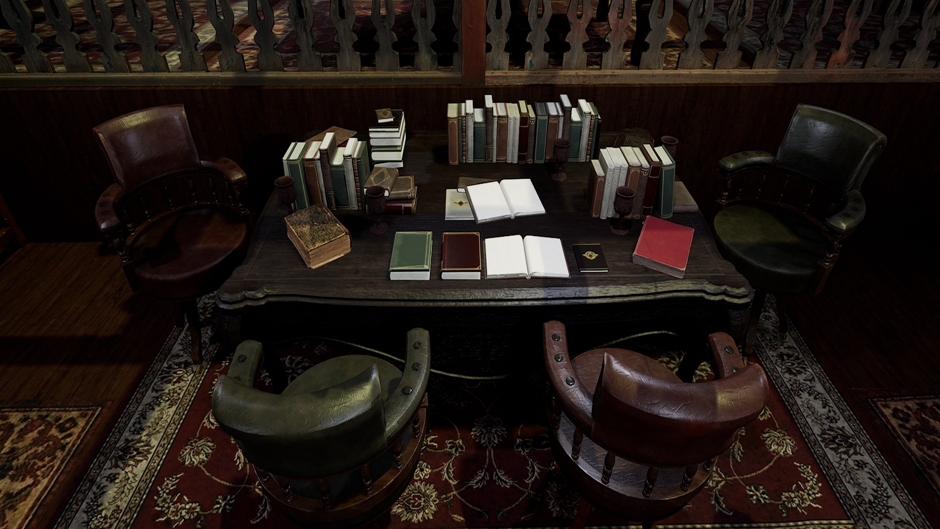 Gothic And Victorian Grand Castle Library 3D - TurboSquid 2375257