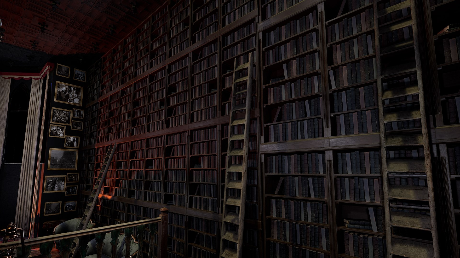 Gothic And Victorian Grand Castle Library 3D - TurboSquid 2375257