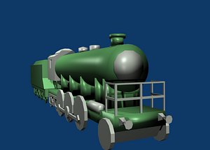locomotive engine 3d model