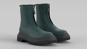 Calf Boot Mallard Green 3D model
