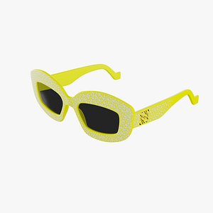 LOEWE Yellow Sunglasses