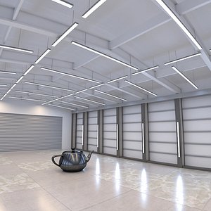 hangar environment 3D model