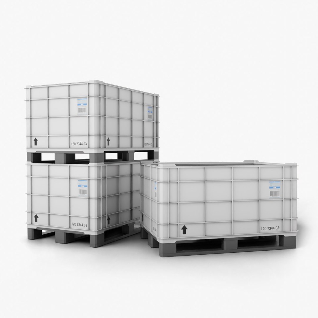 Industrial Plastic Container Or Box M 3D Model TurboSquid 2056387