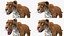 3D model Big Cats Rigged Collection for Cinema 4D