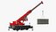 Mobile Crane With Concrete Slab Rigged for Maya