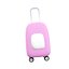 3d  pink suitcase with wheels icon