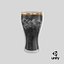Glass of Coca Cola with Ice Cubes