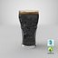 Glass of Coca Cola with Ice Cubes
