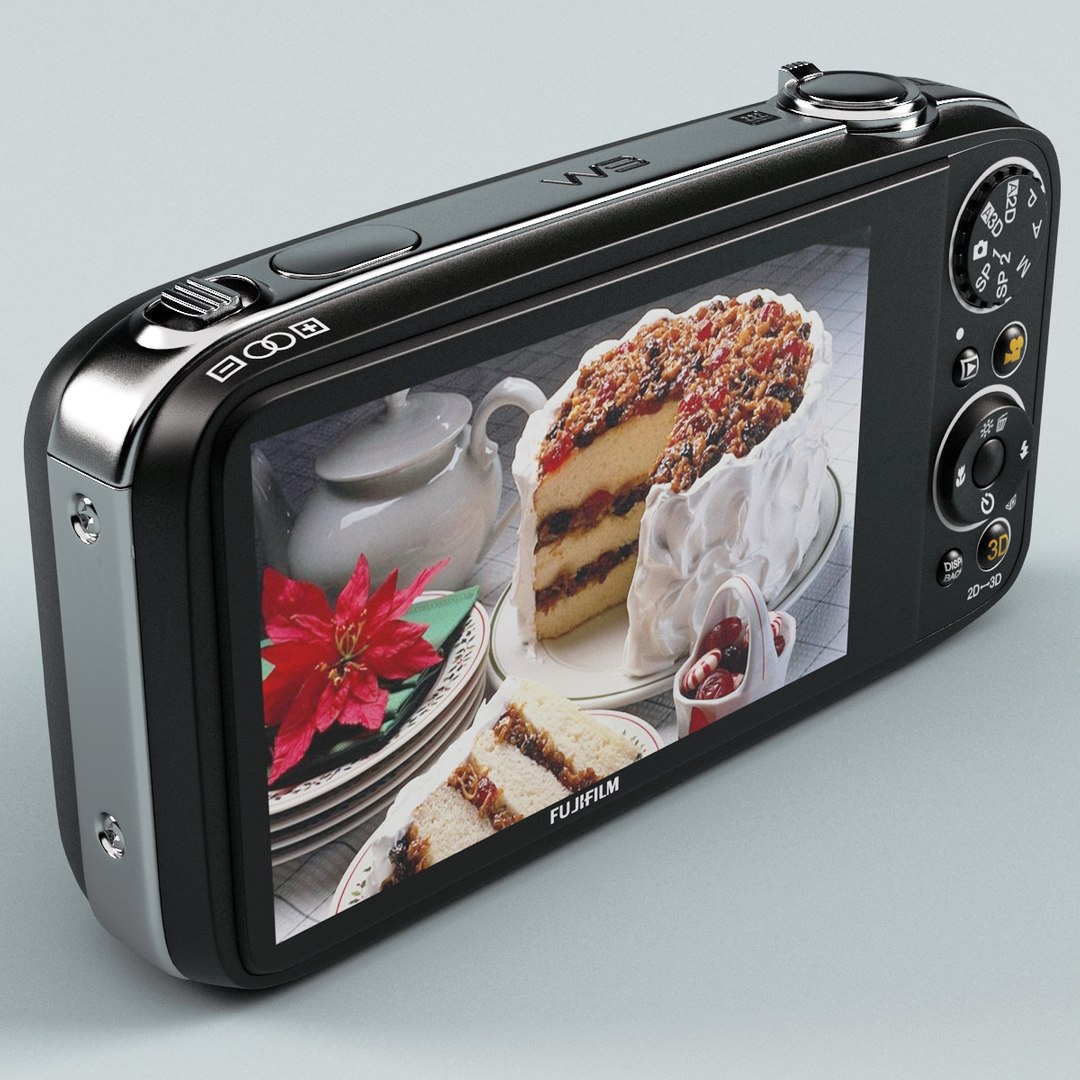 3d model of fujifilm finepix real w3
