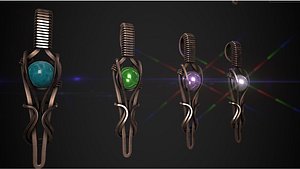 3D Wire Wrapped Gemstone Pendant 3D Model