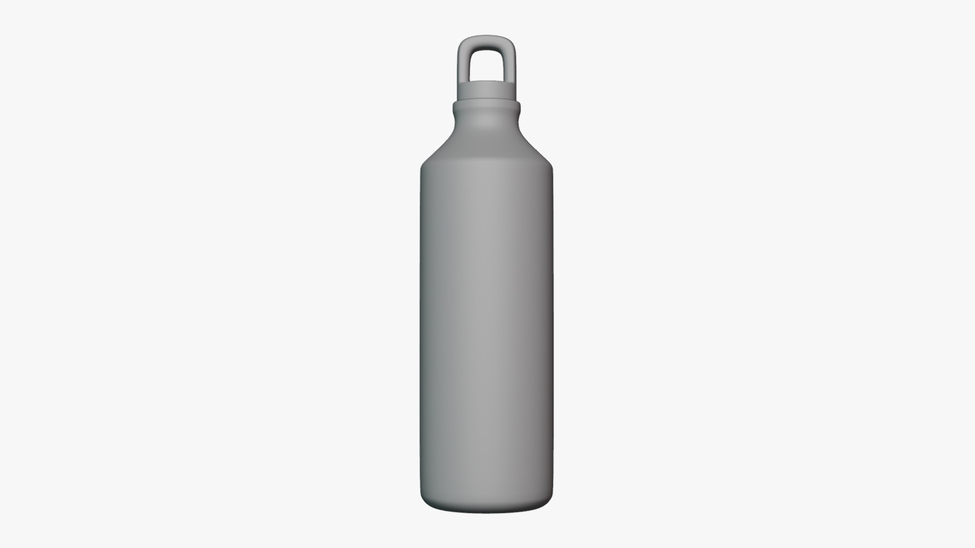 3D Model Basic Water Bottle - Geometry Only No Textures No Materials ...