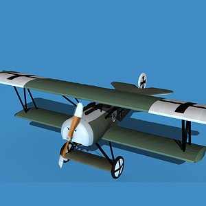 3D Fokker D-VI V14 model