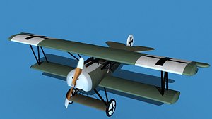3D Fokker D-VI V14 model