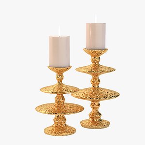 3D realistic photoreal candle