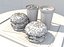 Burgers cola and beer fastfood set