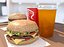 Burgers cola and beer fastfood set