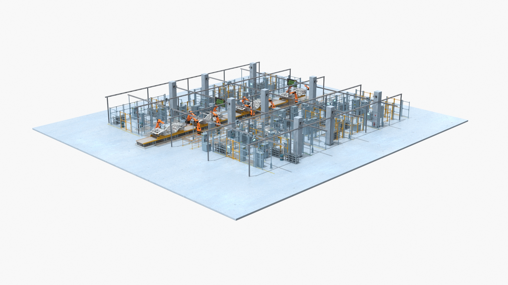 Car Assembly Line Rigged 3D - TurboSquid 2501699