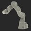 Kuka Robot LBR IIWA 7 R800 Rigged for Cinema 4D 3D Model