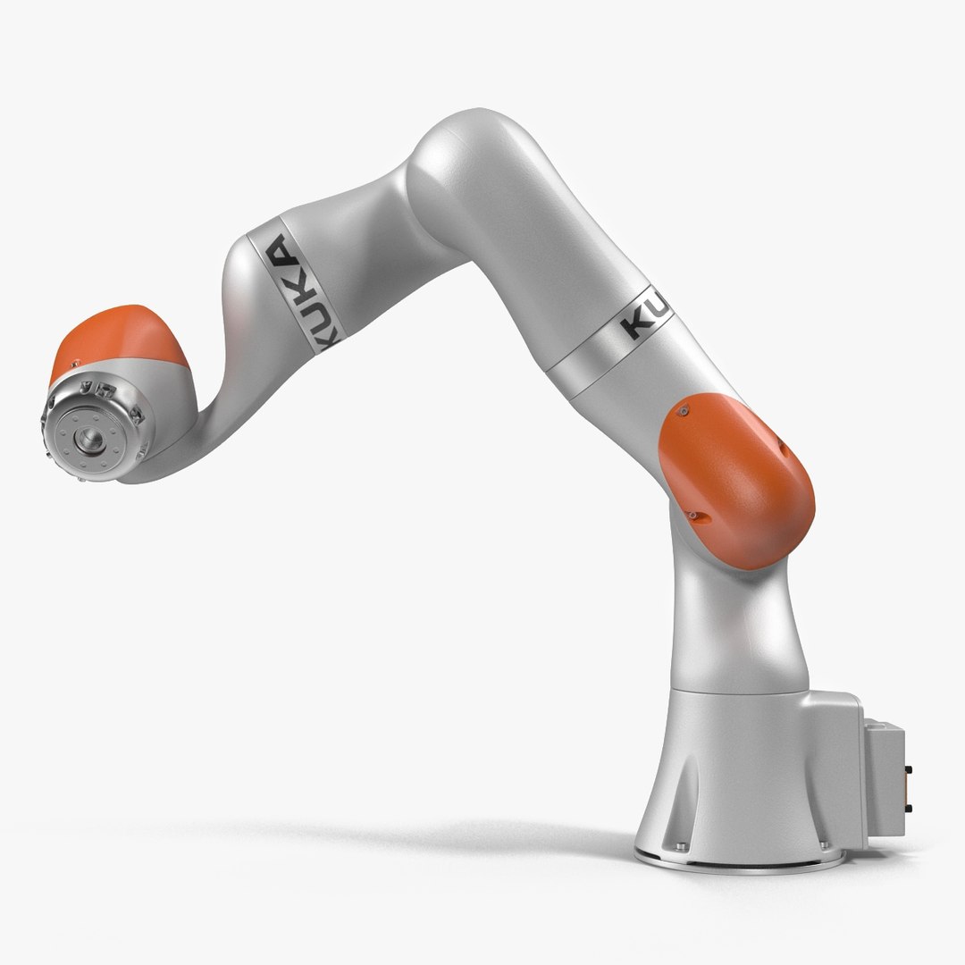 Kuka Robot LBR IIWA 7 R800 Rigged for Cinema 4D 3D Model 3D model preview