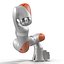 Kuka Robot LBR IIWA 7 R800 Rigged for Cinema 4D 3D Model