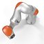 Kuka Robot LBR IIWA 7 R800 Rigged for Cinema 4D 3D Model