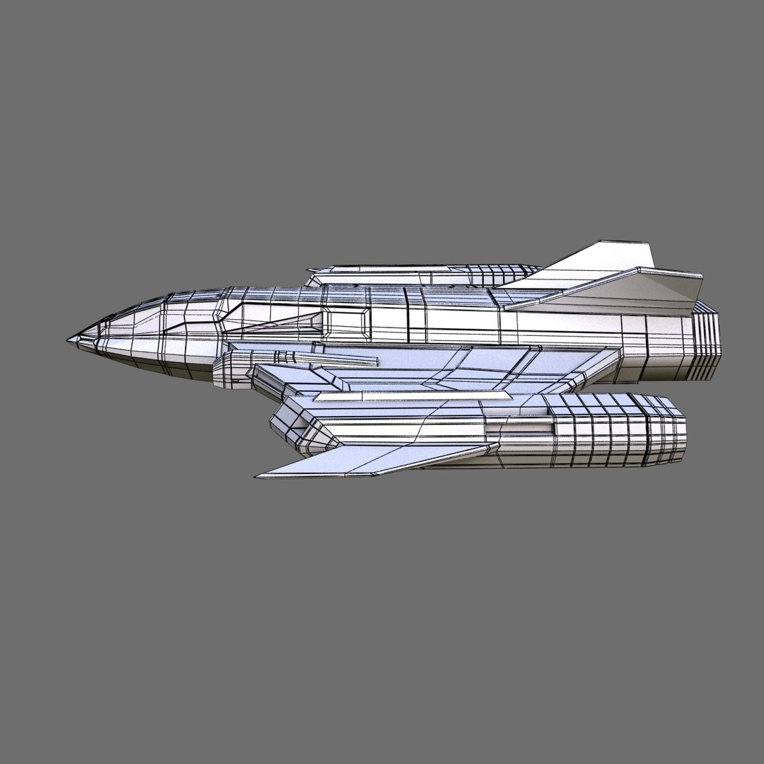 Space Fighter Fi 3d Dxf