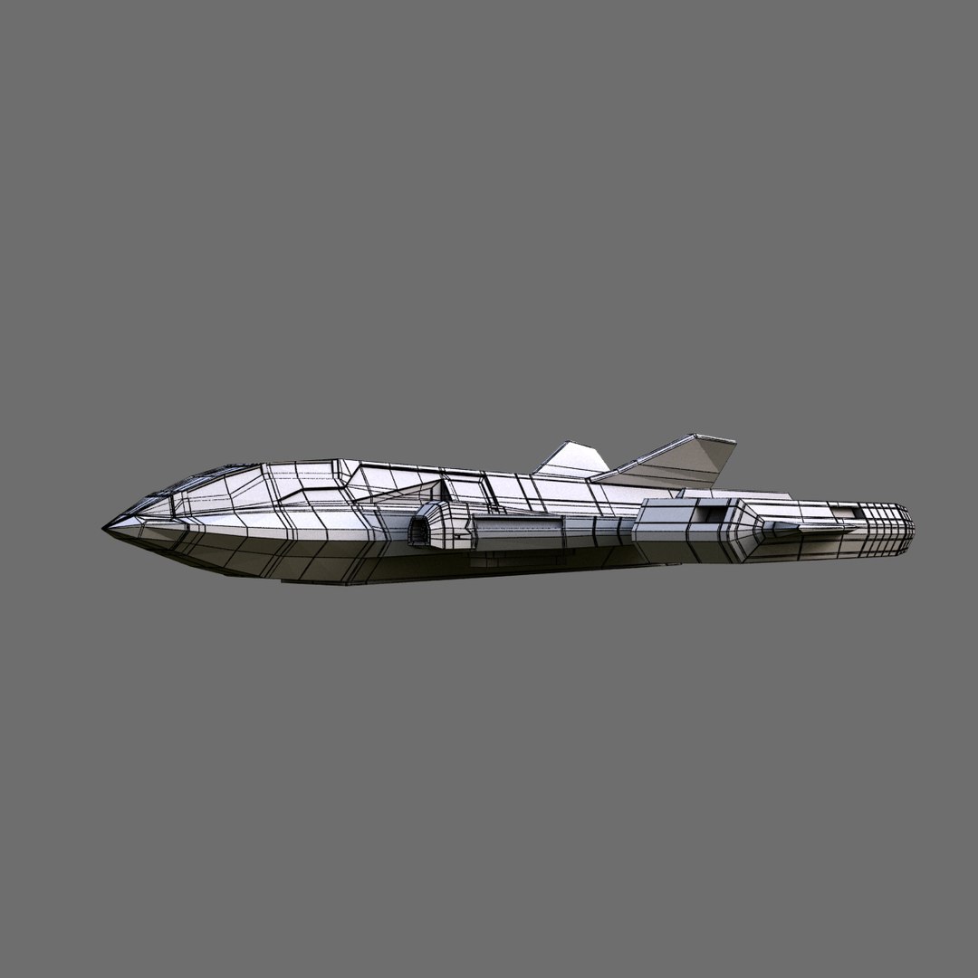 Space Fighter Fi 3d Dxf