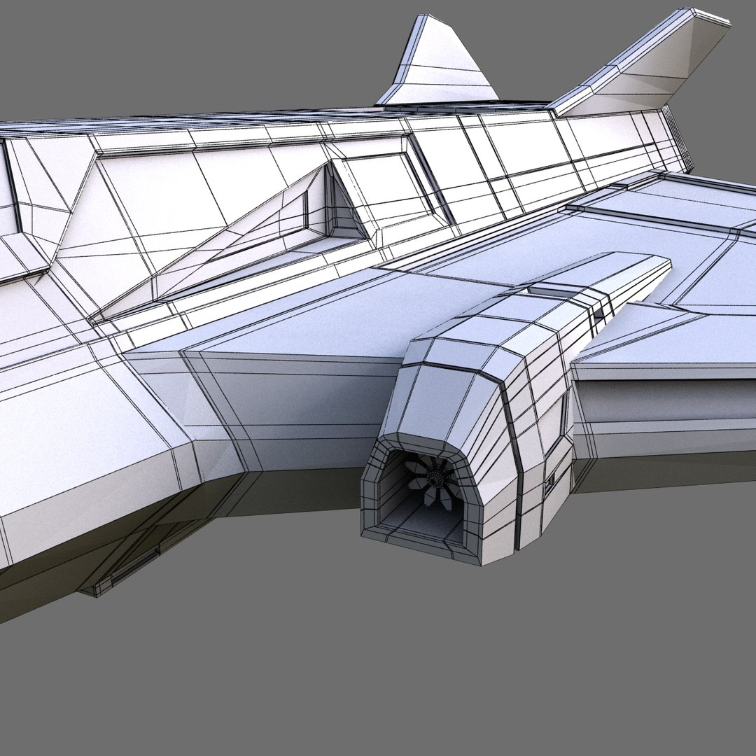 Space Fighter Fi 3d Dxf