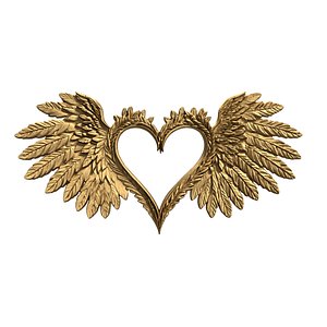 Wings Printable carved decor 15 3D model