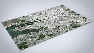 Cityscape Dublin Ireland 3D model