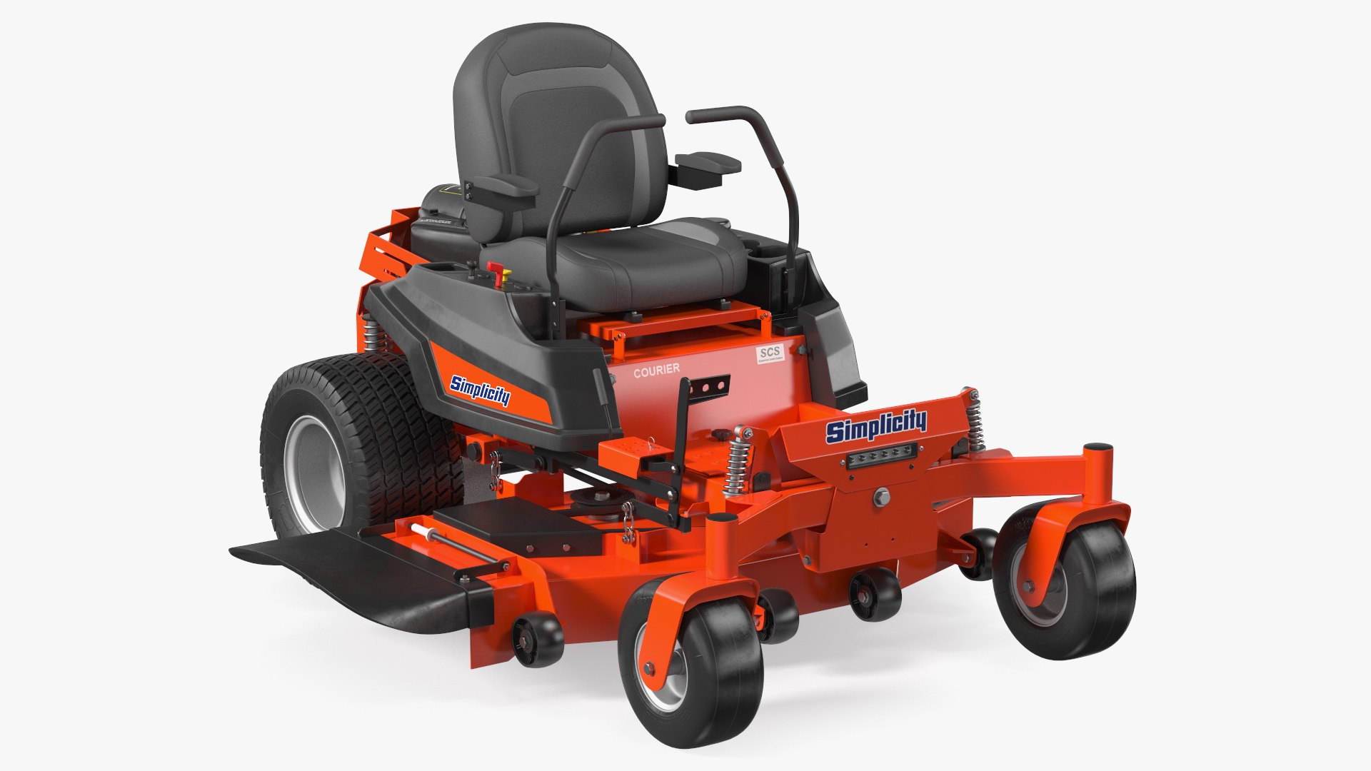 Zero Turn Mower Simplicity Rigged 3D model preview