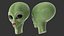 3D cartoon alien head