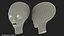 3D cartoon alien head